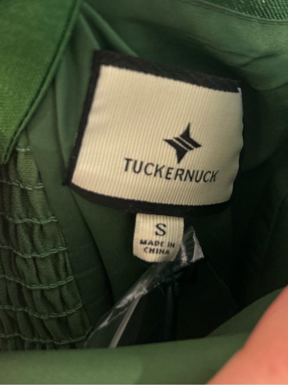 NWT Tuckernuck Green Dupioni Esme Dress Small Broken Zipper - Picture 4 of 5